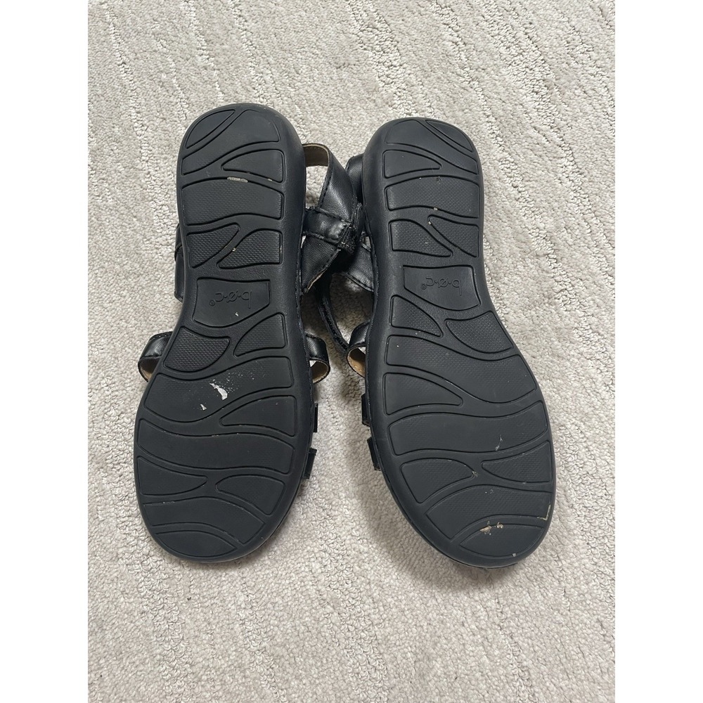 Born B.o.c. Boc Strappy Sandals Black‎ Womens Size 7 Comfy Flat - Picture 5 of 9